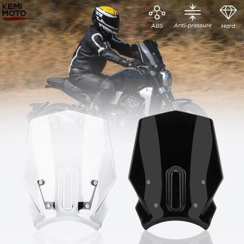 Motorcycle Windscreen Windshield For Honda CB650R CB300R CB 650R 300R CB 2019 2020 Wind Screen Shield With Holder Bracket