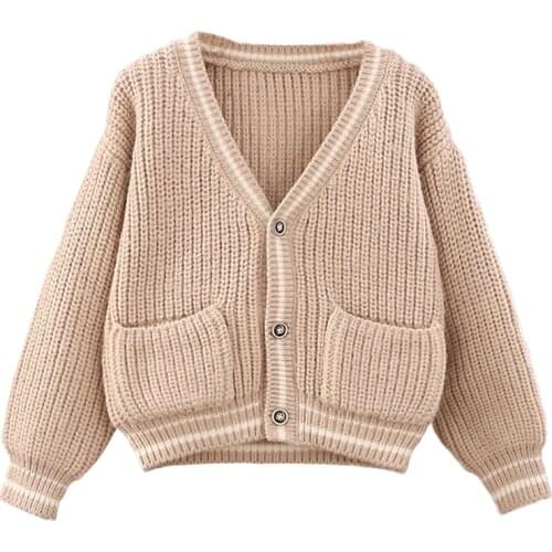 Baby Girls knit cardigan age 1 2 3 4 year toddler kids sweater casual loose warm cardigan autumn infant baby boys girls knitwear