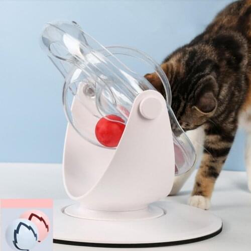 Funny Cat Toy Turntable Ball Puzzle Interactive Toy for Cats Kitten Training Amusement Rotating Space Cup Cat Accessories