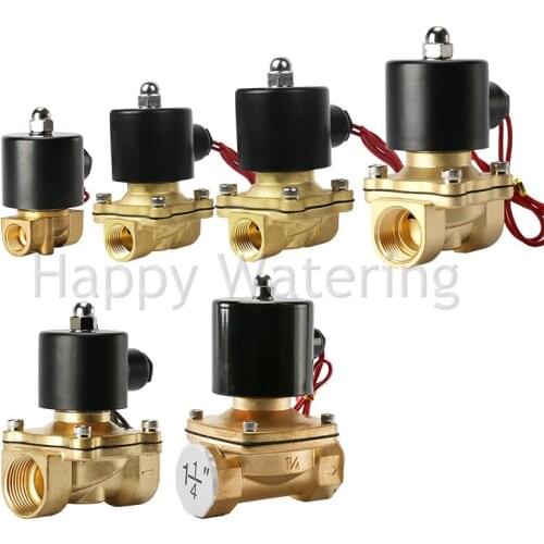 1" BSP Brass Normally Closed Water Solenoid Valve Air Oil Gas 12V DC Valve