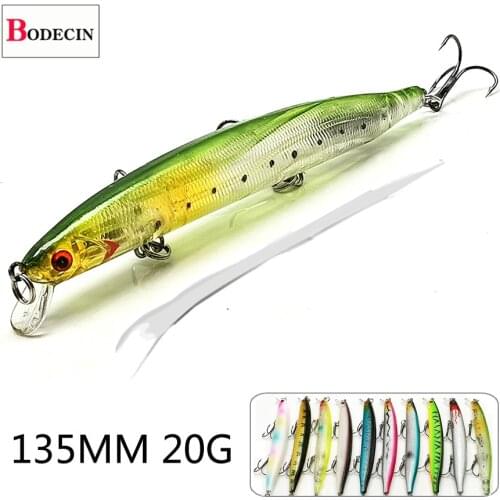 1pcs Minnow Big Artificial Baits Winter Swimbait Carp Jerkbait Wobblers For Trolling/Fish/Pike/Fishing Lure Tackle Crankbaits