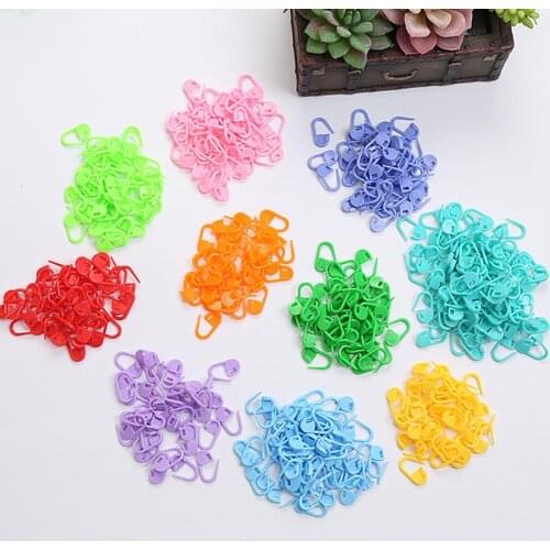 100Pcs Knitting Crochet Locking Stitch Needle Clip Marker Craft DIY Sewing Tools