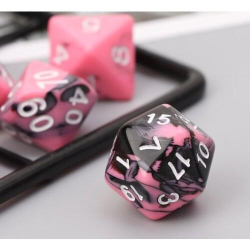 2021 Top 7pcs/set Dice For TRPG D4-D20 Multi-sided Dices Polyhedral