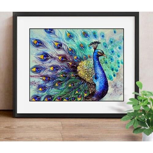 Diamond Embroidery Animals Diamond Mosaic Peacock DIY Diamond Painting Full Square Picture Of Rhinestone Decor Home