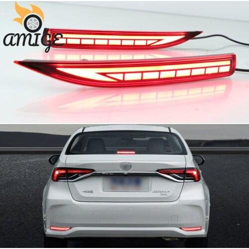 Car LED Bumper Lights For Toyota Corolla 2019 2020 Taillights Rear Fog Lamp Brake Light Reflector Reverse Lamps