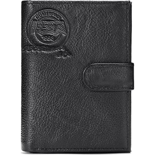 Large Wallet, Top Layer Cowhide Business Leisure Wallet, Leather Capacity Multi-functional Passport Mens Wallet