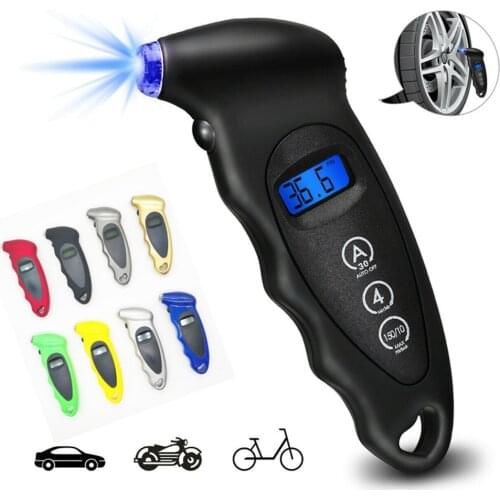 Tire Pressure Gauge Backlight High-precision Digital Tire Pressure Monitoring Car Tyre Air Pressure Gauge Meter LCD Display