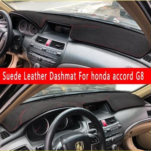 For honda accord 2008 2009 2010 2011 2012 G8 Suede Leather Dashmat Dashboard Cover Pad Dash Mat Carpet nonslip Car-styling