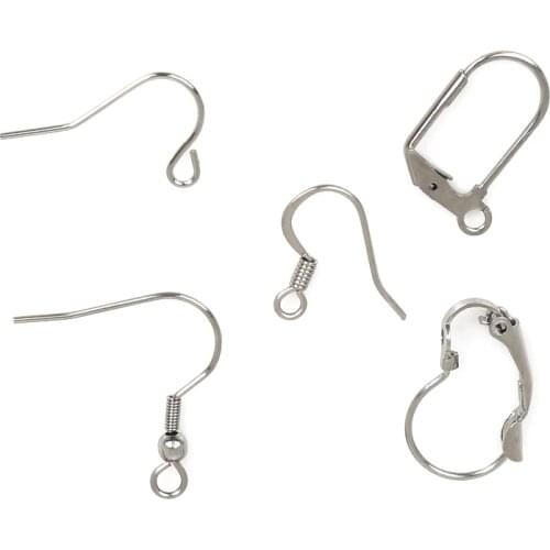 Earring Findings Earrings Clasps Hooks Fittings Earring Pins Earplug Connector DIY Jewelry Making Alloy Drop Earring Accessories