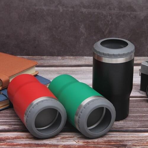 Double Wall 304 Stainless Steel Vaccum Tumbler Mug 14oz Office Cup With Double Lid Beer Cooler