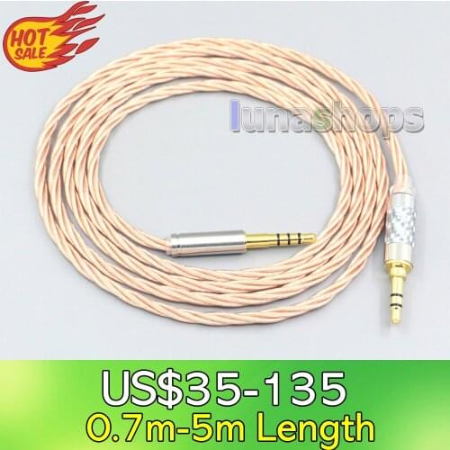 LN007151 Silver Plate OCC Shielding Coaxial Earphone Cable For Audio Technica msr7 sr5 ar3 ar5bt Fidelio X1 X2 F1 L2 L2BO X1S X2