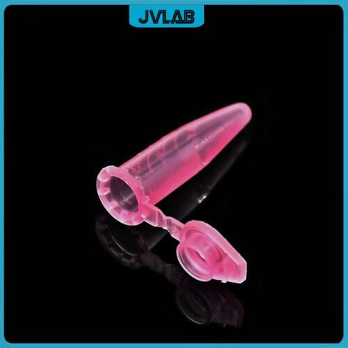 Centrifuge Tube 0.5 ml Pink PCR Tube Laboratory Centrifugal Tube With Lock Cover Bottom Tip Color EP Tube With Scale 1000 / PK