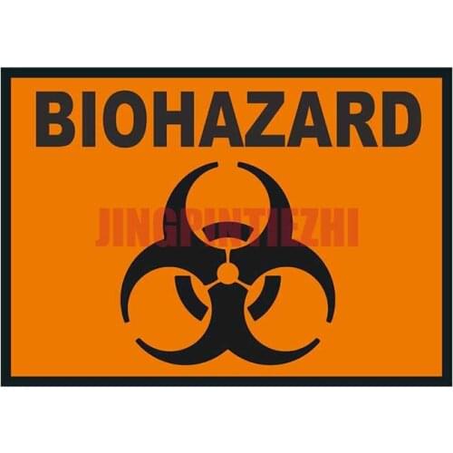 Car Stickers Vinyl Motorcycle Decal Decoration Laptop BioHazard Bio-Hazard Danger Warning Symbol Personality Car Stickers
