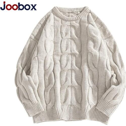 New 2020 Oversized O-Neck Sweater Men Casual Autumn Winter Warm Sweater Pullover Male Solid Knitted Male Sweaters Lovers