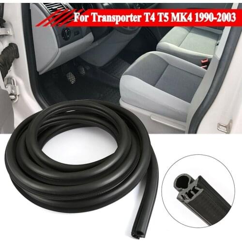 Car Front Left Door Seal Driver Side Waterproof Rubber Seal for Transporter T4 T5 MK4 1990-2003