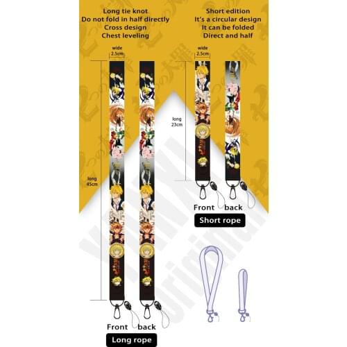 Japanese personality cartoon character hanging rope, high-end mobile phone key chain wristband, mobile phone belt hanging rope