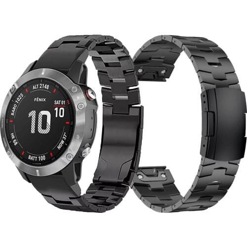 For Garmin Tactix Delta Quick Fit Titanium alloy Strap Band Fenix 6X Metal Stainless steel Watchband Quick Release Belt Bracelet