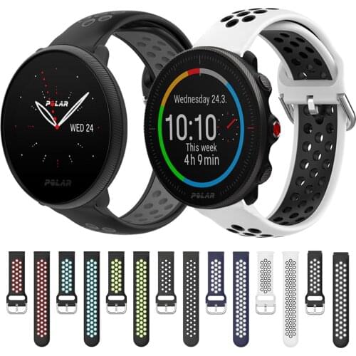 Sport Silicone Breathable Strap For POLAR Vantage M2 Wrist Bracelet for POLAR IGNITE 2/UNITE & Grix X Replacement Watchbands
