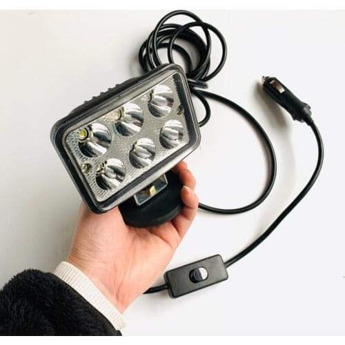 Rubber Magnet Mounts 30W Led Car Spotlight Offroad Combo Headlight 4x4 Truck ATV SUV 4WD work light driving Camping Tent Search