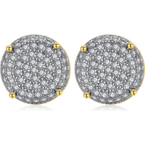 Stud Earrings Zircon Pave,Thomas Style Glam Fashion Jewerly For Women Men, Punk RocK Hip hop Earrings ,Super Deal
