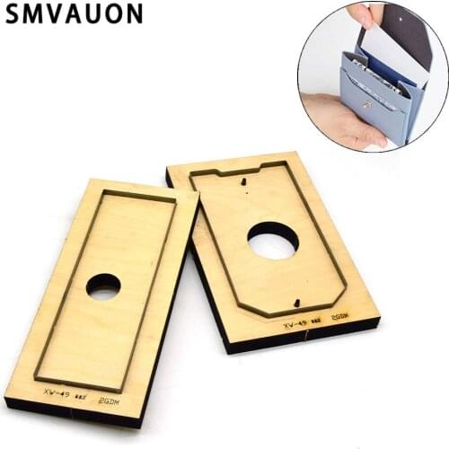 SMVAUON diy leather craft card wallet Diy 2020 Clasp type multi-function handbag wallet Dies Suitable For Die-cutting Machines