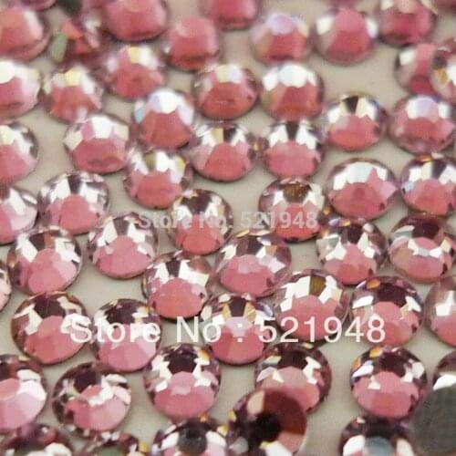 AAA Grade SS10(2.7~2.9mm) LT Pink DMC Hotfix Rhinestones 1440 pcs Free Shipping
