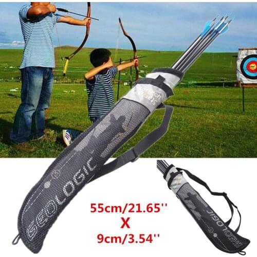 Archery Quiver Holder Belt Back Strap Bag Arrow Pouch Bow Shoot Hunting Portable Bag
