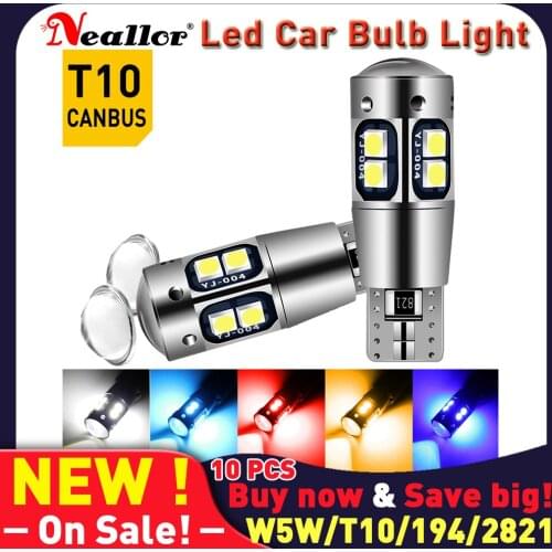 T10 W5W Led Canbus Side Lights 194 168 2821 2825 5w5 2827 Bulbs On Cars Auto Interior Diode Lamps For Subaru Impreza Forester VW