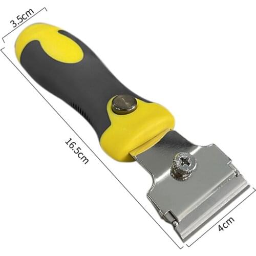 NHBR Telescopic Scraper Holder for Cleaning Glass Floor and Wall Decontamination Scraper with Four-Blade Multi-Purpose