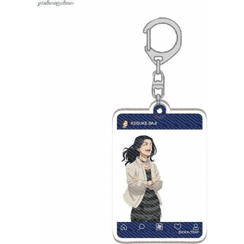 Tokyo Revengers Acrylic Keychain Hot Anime Figure Mikey Draken Chifuyu Pendant Keyring Jewelry