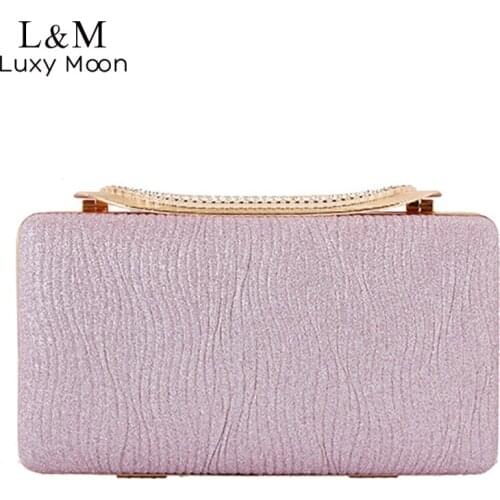 Diamond Evening Clutch Bag For Women Wedding Gold Silver Gold Silver Small Party Purses And Handbags Chain Messenger Bag X638H
