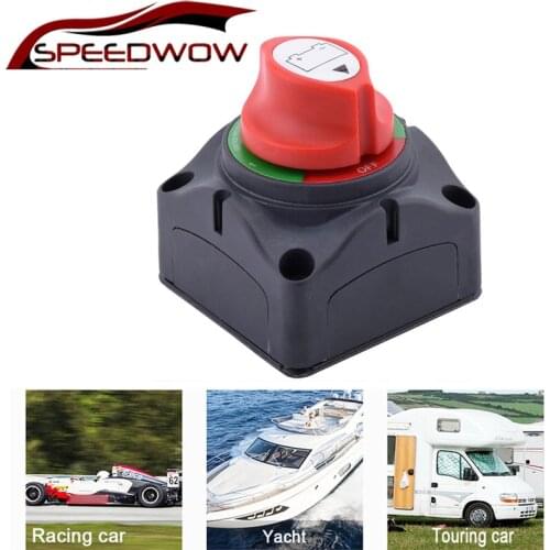 SPEEDWOW Marine Battery Switch Disconnect Isolator Master Switch Battery Power Cut Off Kill Switch For Marine Boat Rv Vehicles
