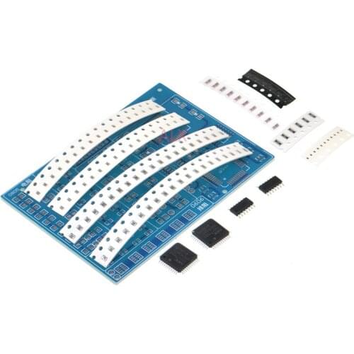 1kit SMT SMD Component Welding Practice Board Soldering DIY Kit Resitor Diode Transistor By start Learning Electronic