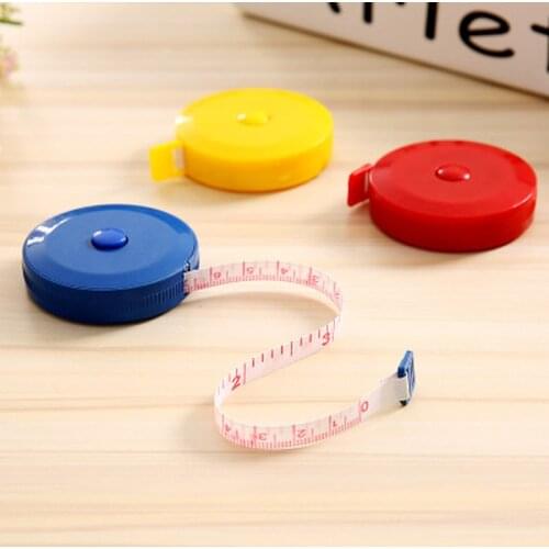 1pc Random Color Soft Tape Measure 150cm Roulette Measuring Tape Measure Retractable Colorful Portable Ruler Centimeter Inch