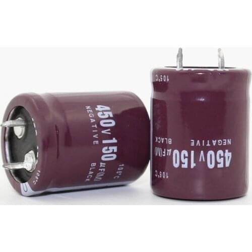 10PCS 450V150uF 25*30mm Electrolytic capacitors 150UF 450V