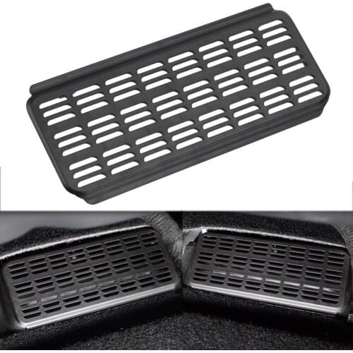 2pcs Car Air Outlet Cover Anti-blocking Dustproof Back Under Seat Air Conditioning Vent Cover Net For Tesla Model 3 2019-2021