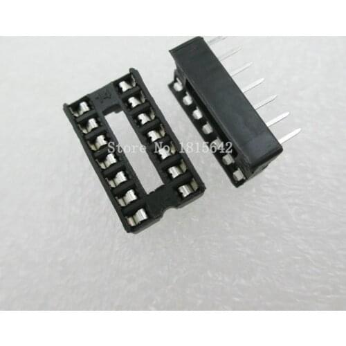 20PCS/LOT 14 Pin DIP SIP IC Sockets Adaptor Solder Type Narrow ic socket