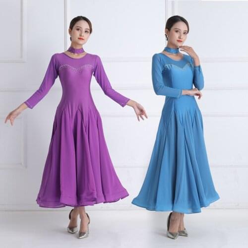 2021 Woman modern dance dress performance dress national standard dance competition dress Waltz dance Costumes LYQ2038