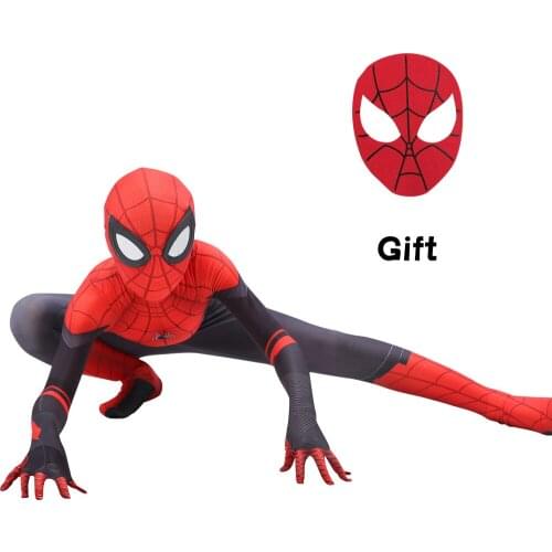 3PCS Anime Cosplay Spider Costume 3D Print Adult/Kids Spandex Bodysuit Removable Mask Halloween Zentai Suit
