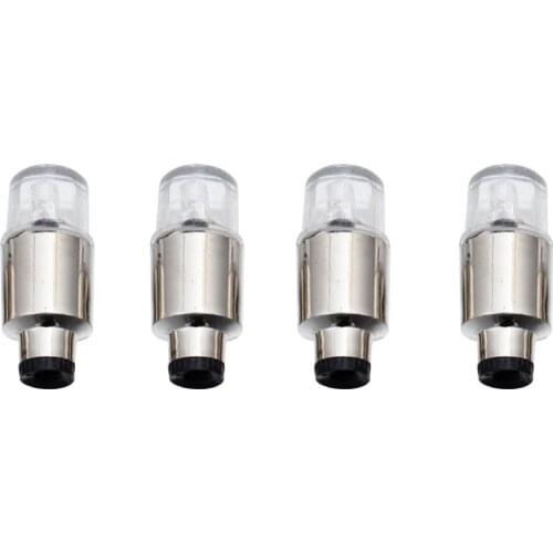 4pcs Auto Car Motorcycle Tire Cap Cover Lights Lamps