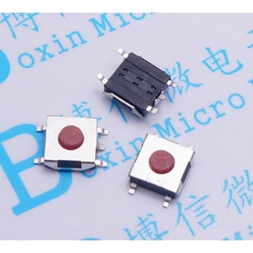 400pcs Micro Switch 6*6*2.5H/3.1H/3.7H red head 5P touch switch button switch reset switch SMD patch