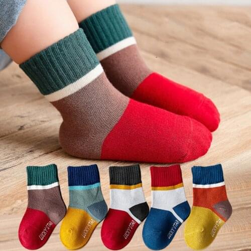 5 Pairs/lot 1-12Y Kids Socks Summer Cotton Cartoon Animal Kids Socks Stripe Letter Girls Cute Newborn Boy Toddler Sport Socks