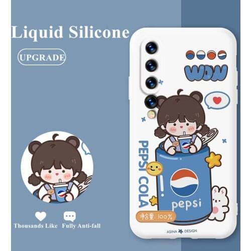 ASINA Cartoon Case For Xiaomi Redmi Note 8 9 10 Case Official Original Liquid Silicone Case For Xiaomi Mi10 11 Case Upgraded