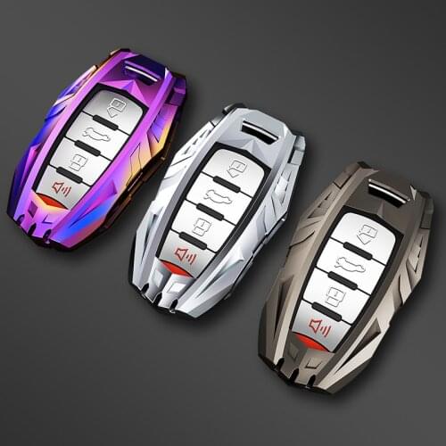 Mecha Car Key for Great Wall Haval Coupe H7 H8 H9 GMW H6 Samrt Cover Color Stripe Remote Fob Shell Case Keychain