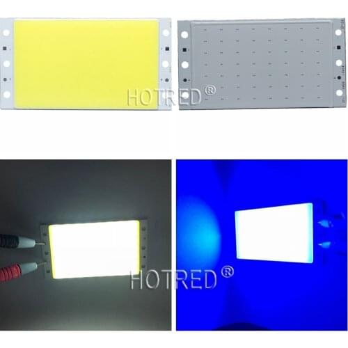 Big Promotion 94x50mm Ultra Bright 15W LED COB Strip Lamp Lights Chip On Board Warm Pure White Blue Lighting Source for DIY Bulb