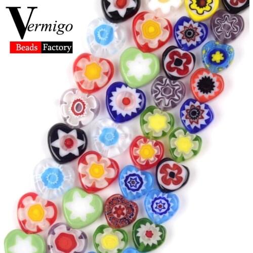 Natural Stone Beads Multicolor Heart Shape Lampwork Beads For Jewelry Making 8 10mm Minerals Stone Diy Bracelets Necklaces 15"