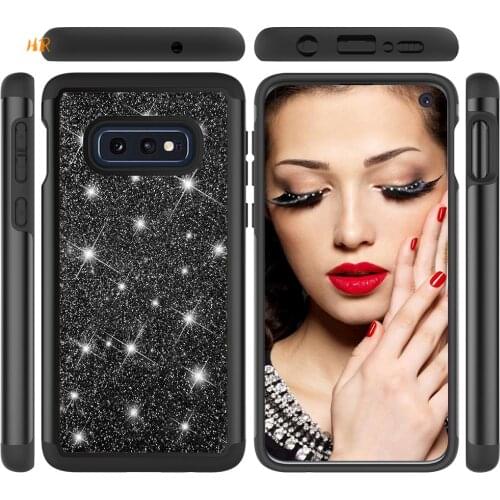 30pcs Case For Samsung Galaxy S10e S10Lite S10 Plus Note9 A6 S9 S8 J2 Core Case Silicon Bling Glitter Shock Soft Cover Fundas