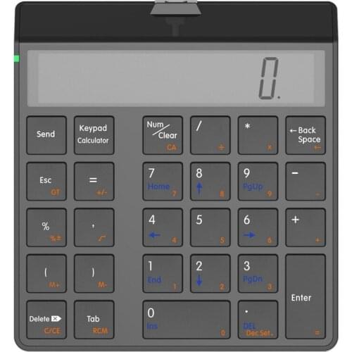 Sunreed Numeric Keypad 4.0 Bluetooth Keyboard with Display Calculator Function 2 in 1 Number Pad and Calculator