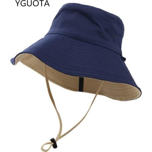 Double-sided fisherman hat for men and women, fisherman cap, Panama hat, unisex, 2021