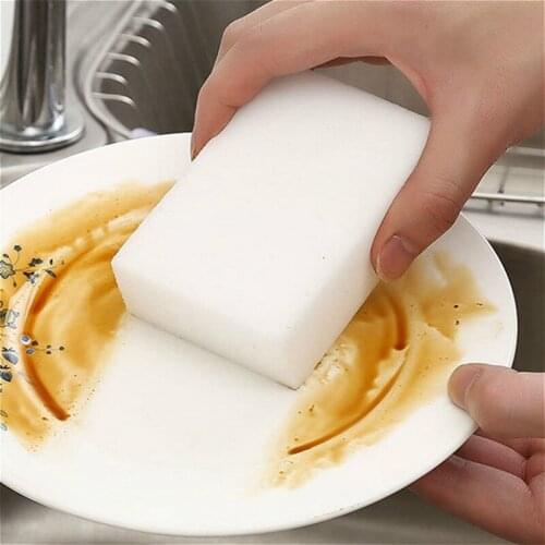 1Pcs Scouring Pad Melamine Sponge Magic Sponge Eraser Melamine Cleaner for Kitchen Office Bathroom Cleaning Nano Cleaning